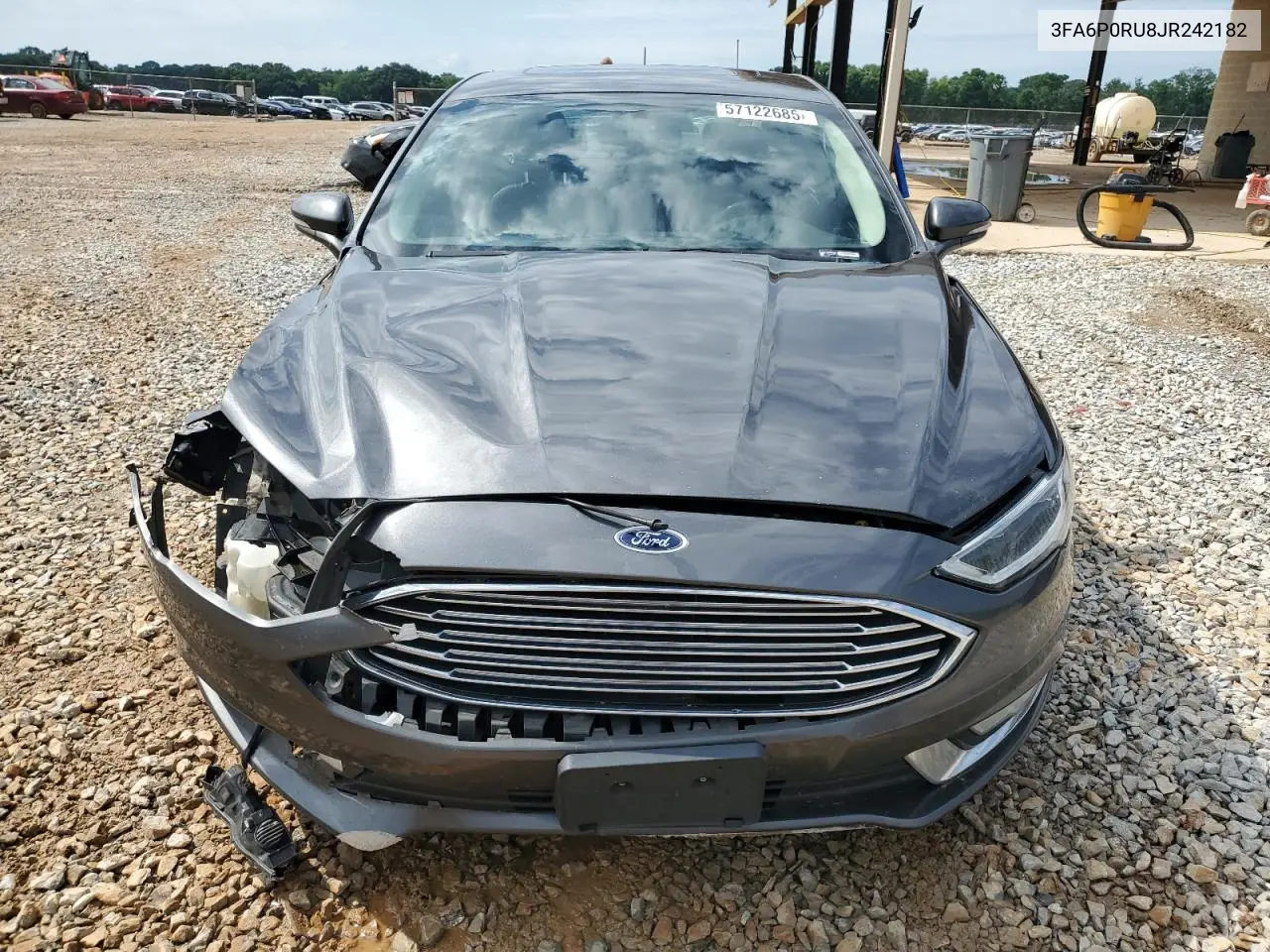 2018 Ford Fusion Titanium/Platinum Hev VIN: 3FA6P0RU8JR242182 Lot: 57122685
