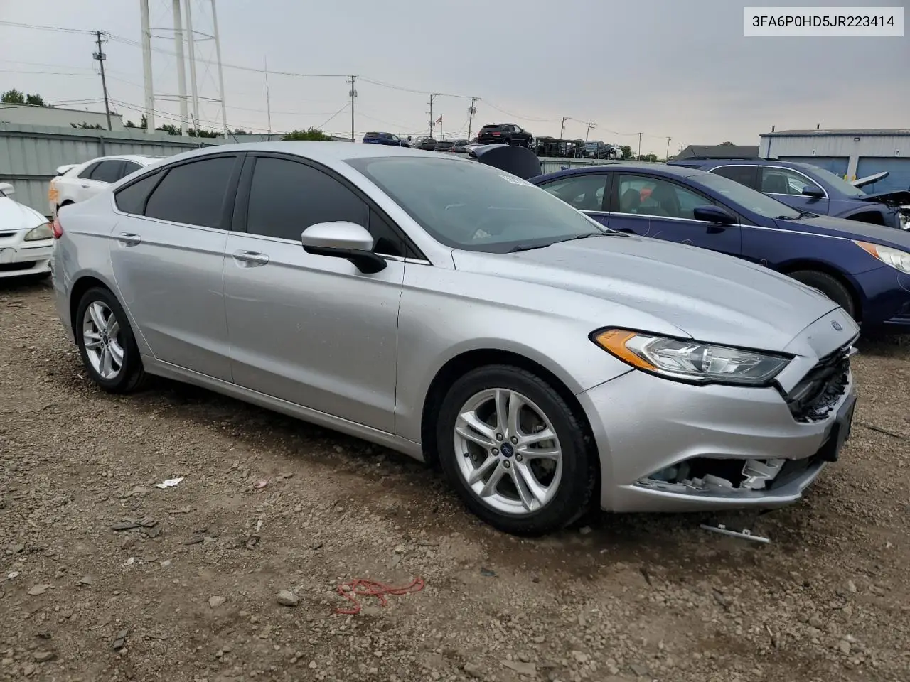 2018 Ford Fusion Se VIN: 3FA6P0HD5JR223414 Lot: 59210325
