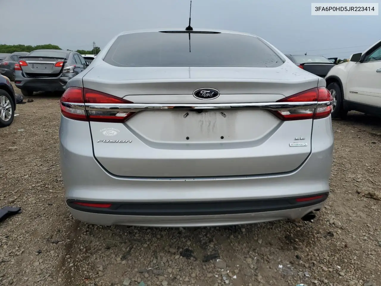 2018 Ford Fusion Se VIN: 3FA6P0HD5JR223414 Lot: 59210325