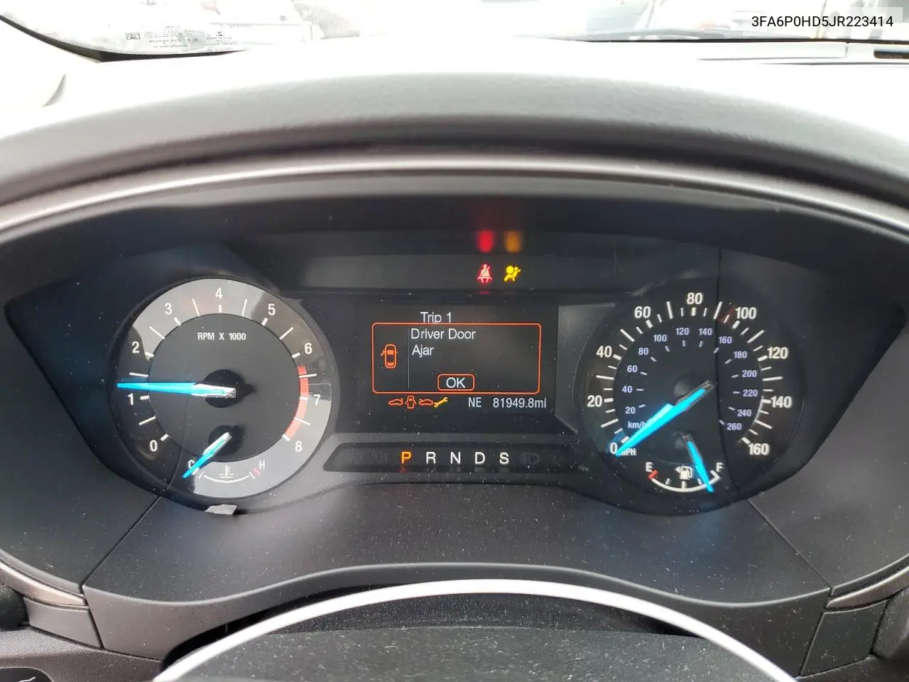 2018 Ford Fusion Se VIN: 3FA6P0HD5JR223414 Lot: 59210325