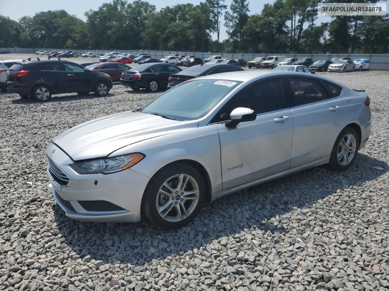 2018 Ford Fusion Se Hybrid VIN: 3FA6P0LU6JR138878 Lot: 62206935