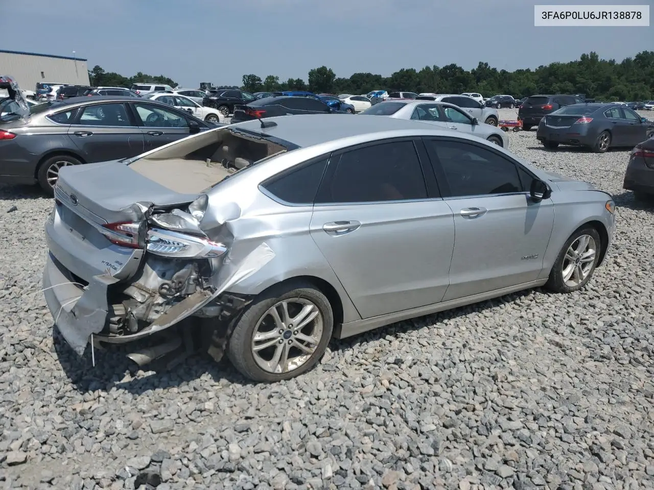 2018 Ford Fusion Se Hybrid VIN: 3FA6P0LU6JR138878 Lot: 62206935