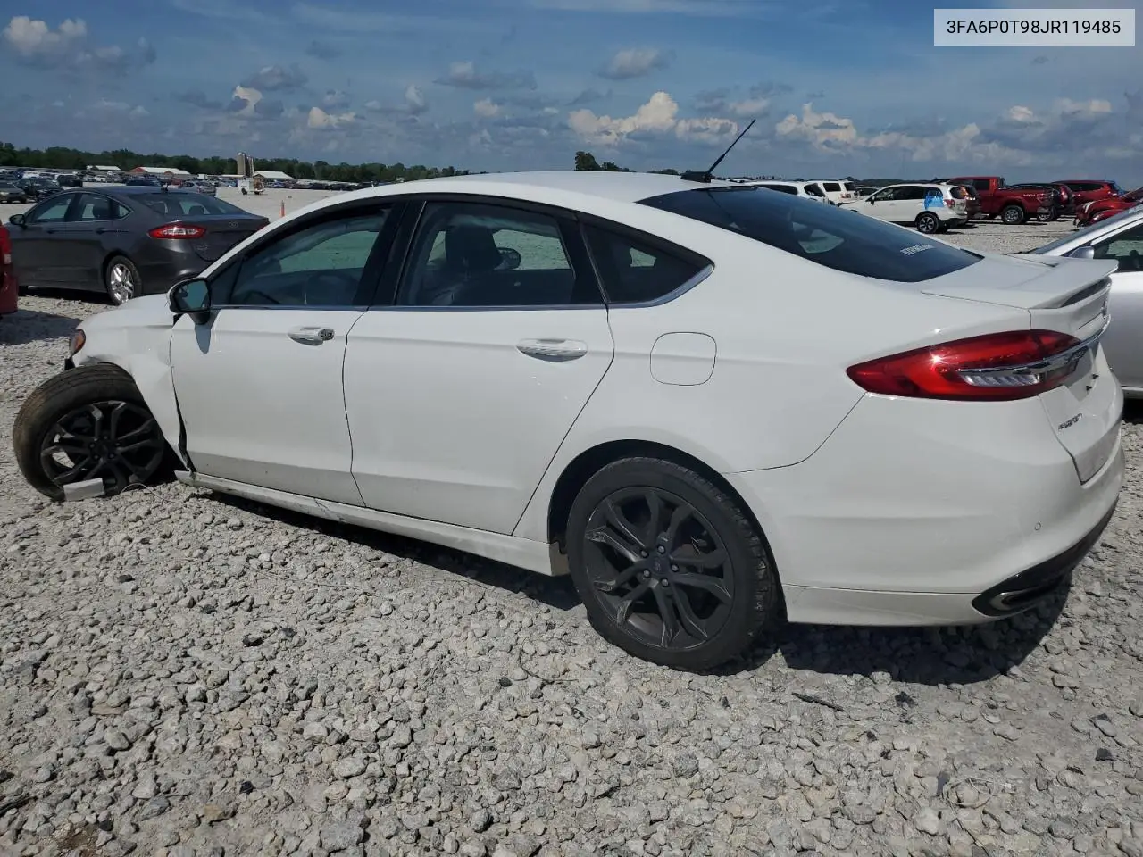 2018 Ford Fusion Se VIN: 3FA6P0T98JR119485 Lot: 62851075