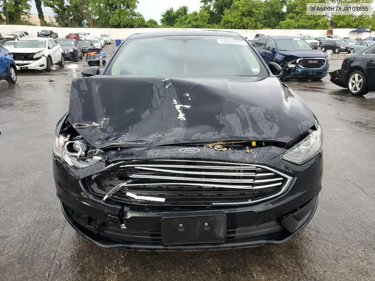 2018 Ford Fusion Se VIN: 3FA6P0H7XJR109855 Lot: 62866975