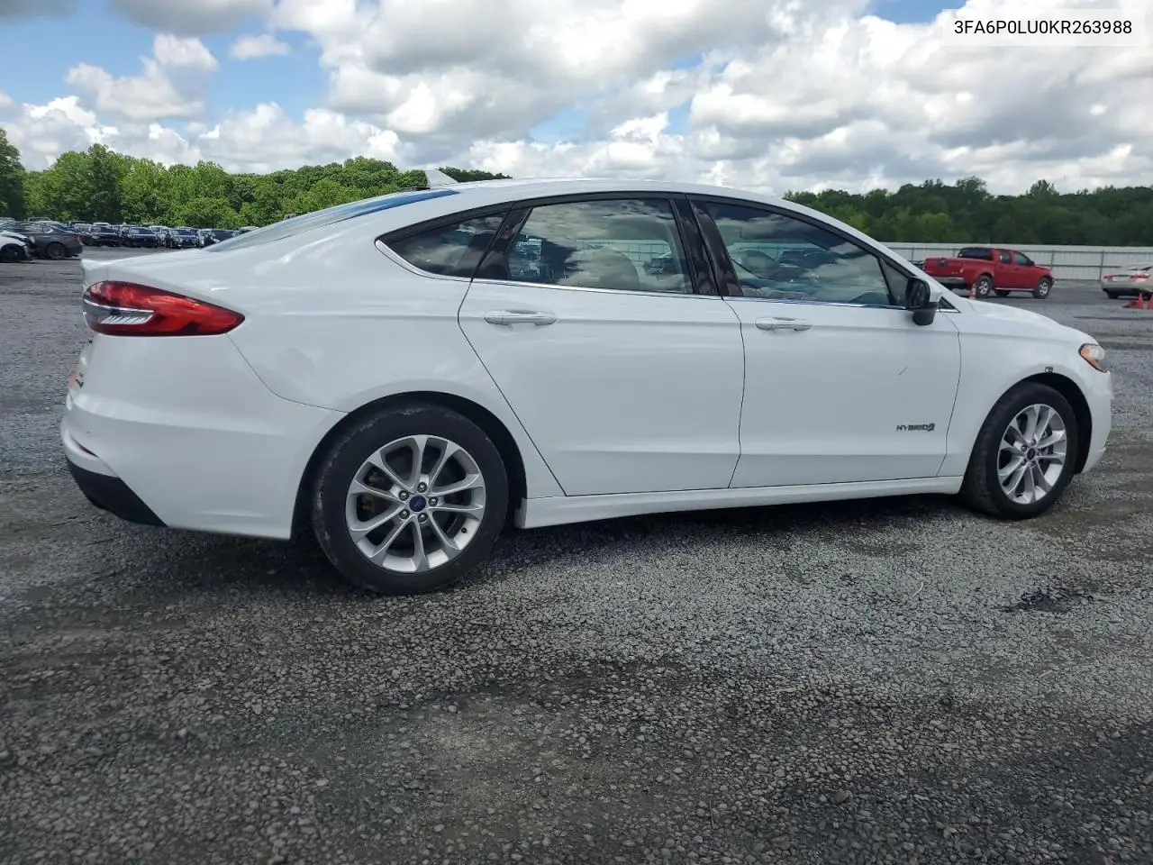 2019 Ford Fusion Se VIN: 3FA6P0LU0KR263988 Lot: 54024855