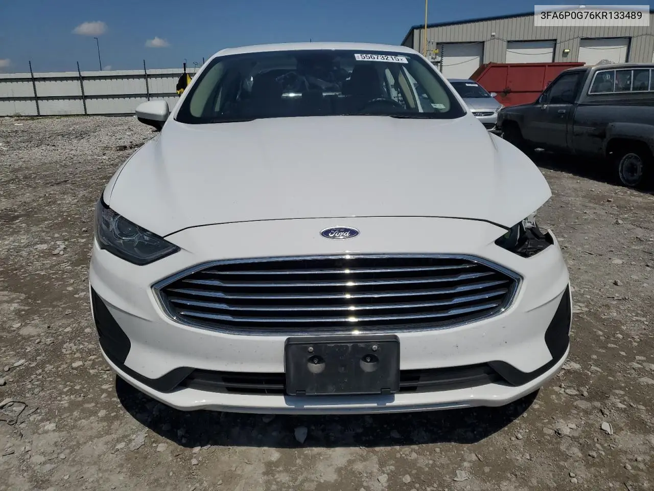 2019 Ford Fusion S VIN: 3FA6P0G76KR133489 Lot: 55673215