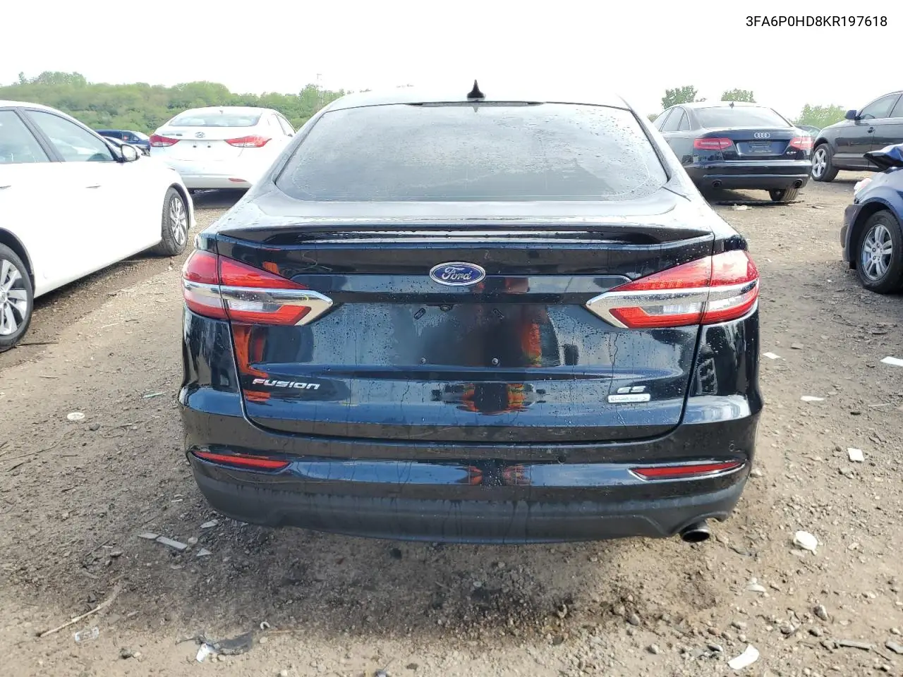 2019 Ford Fusion Se VIN: 3FA6P0HD8KR197618 Lot: 56589685