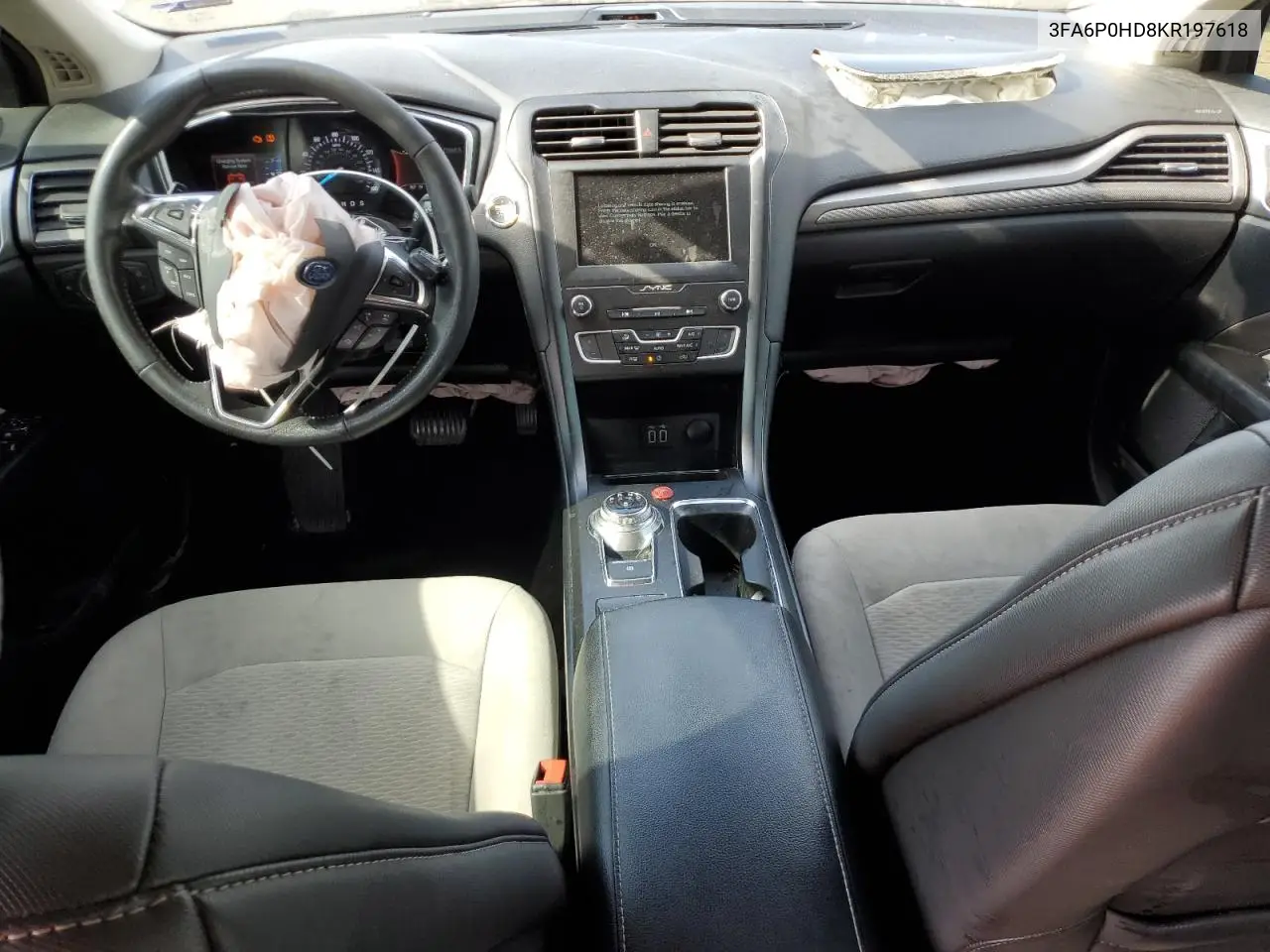 2019 Ford Fusion Se VIN: 3FA6P0HD8KR197618 Lot: 56589685