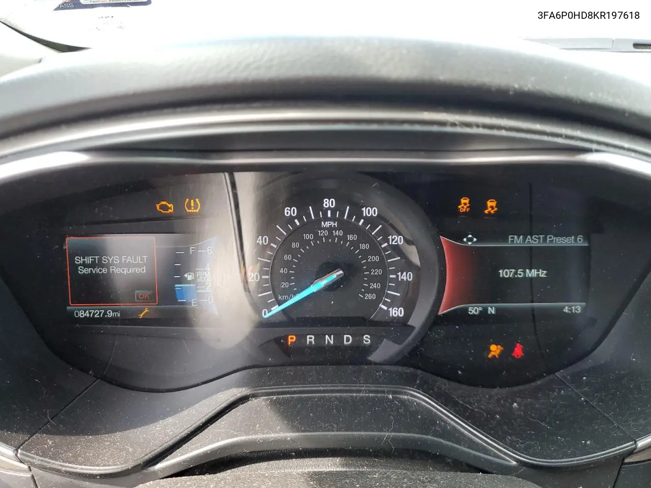 2019 Ford Fusion Se VIN: 3FA6P0HD8KR197618 Lot: 56589685