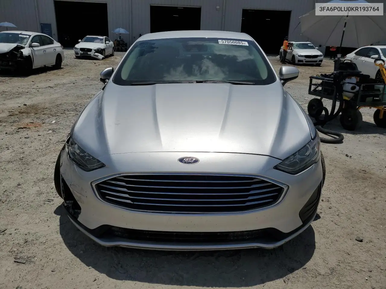 2019 Ford Fusion Se VIN: 3FA6P0LU0KR193764 Lot: 57050085