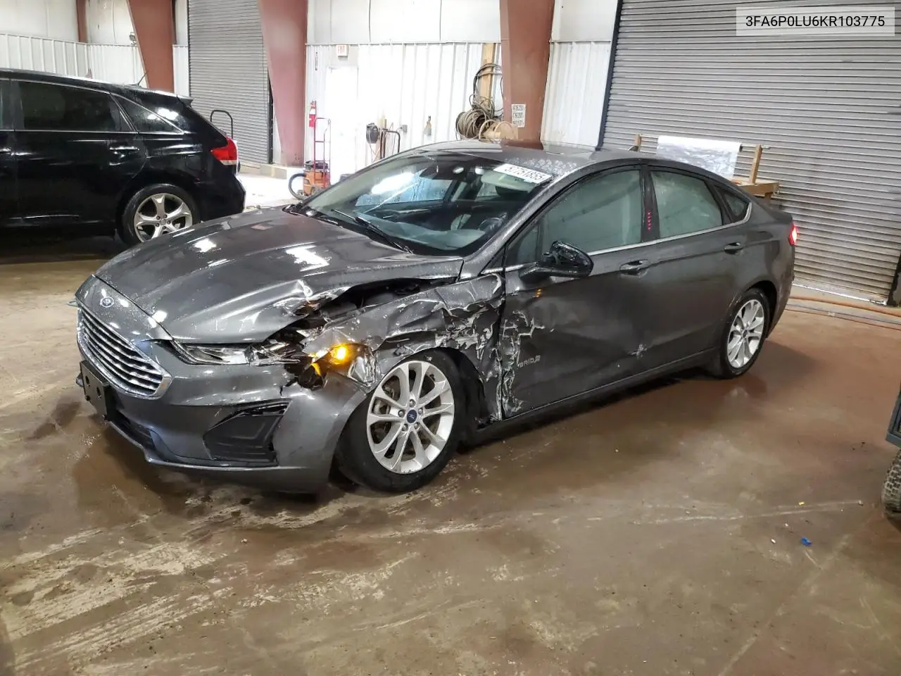 2019 Ford Fusion Se VIN: 3FA6P0LU6KR103775 Lot: 57751855