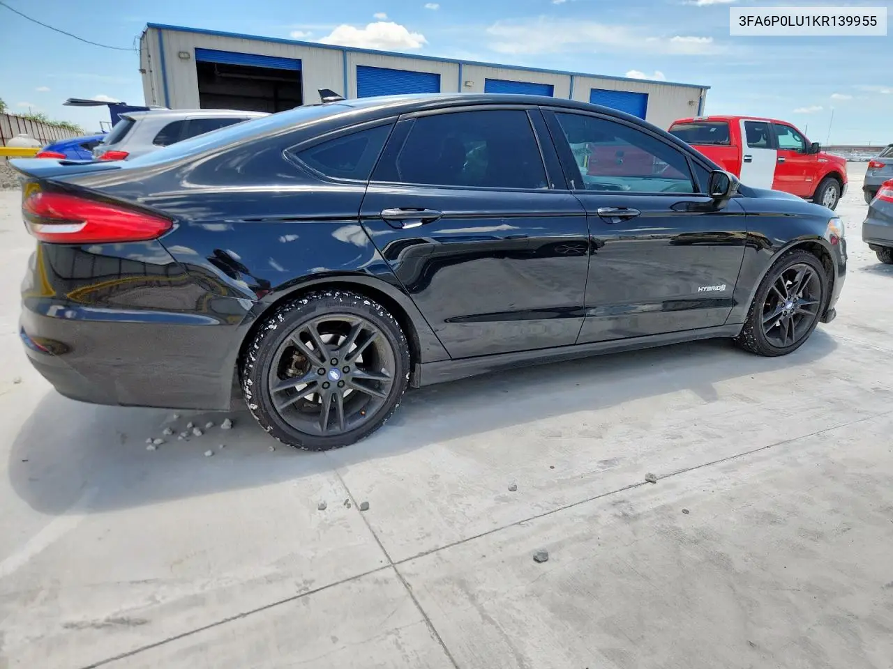 2019 Ford Fusion Se VIN: 3FA6P0LU1KR139955 Lot: 62146325