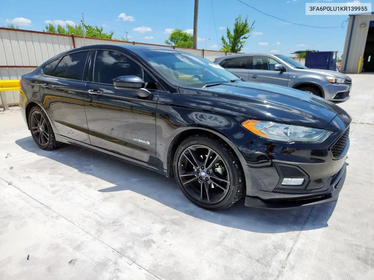 2019 Ford Fusion Se VIN: 3FA6P0LU1KR139955 Lot: 62146325
