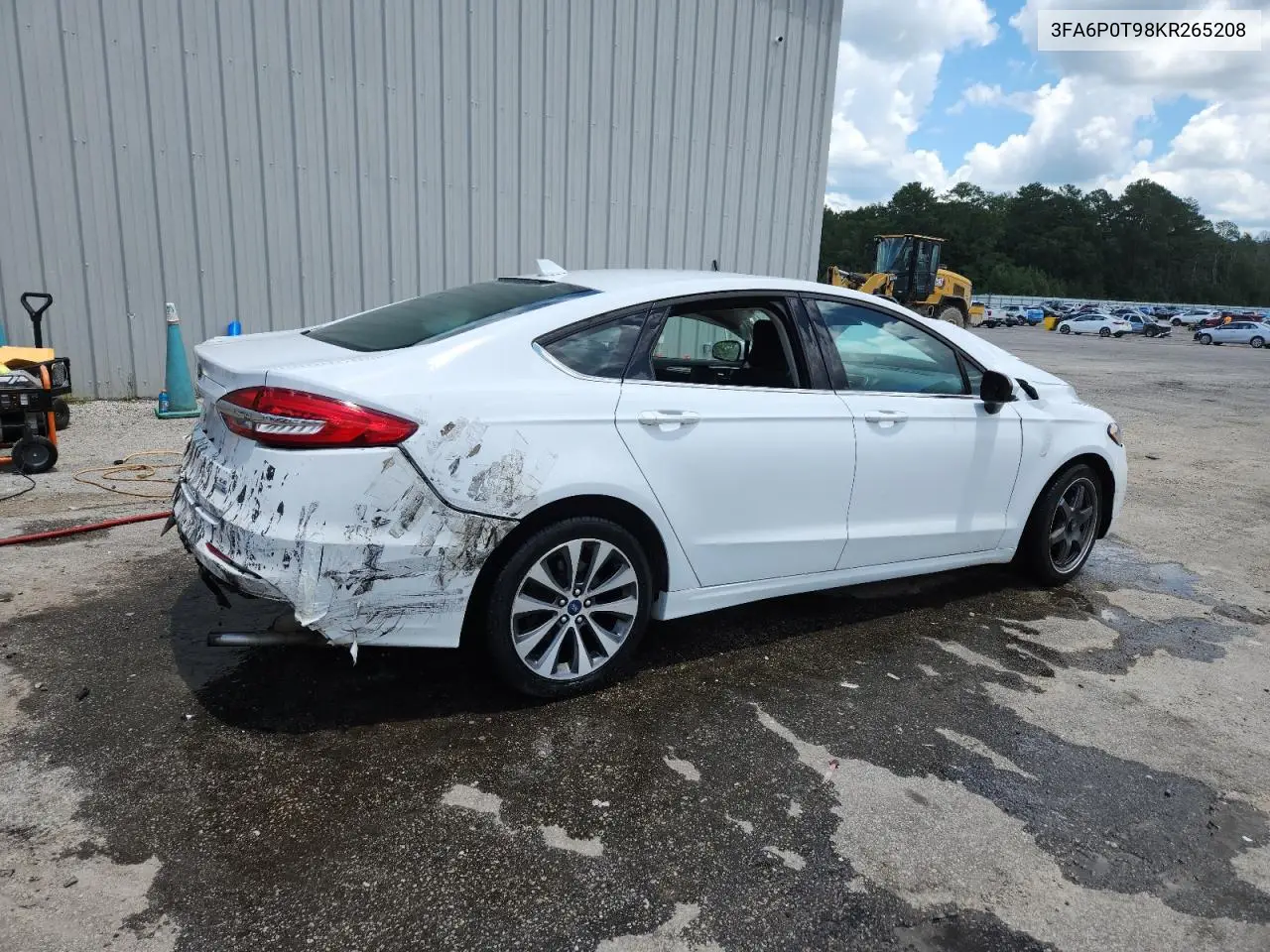 2019 Ford Fusion Se VIN: 3FA6P0T98KR265208 Lot: 62503185