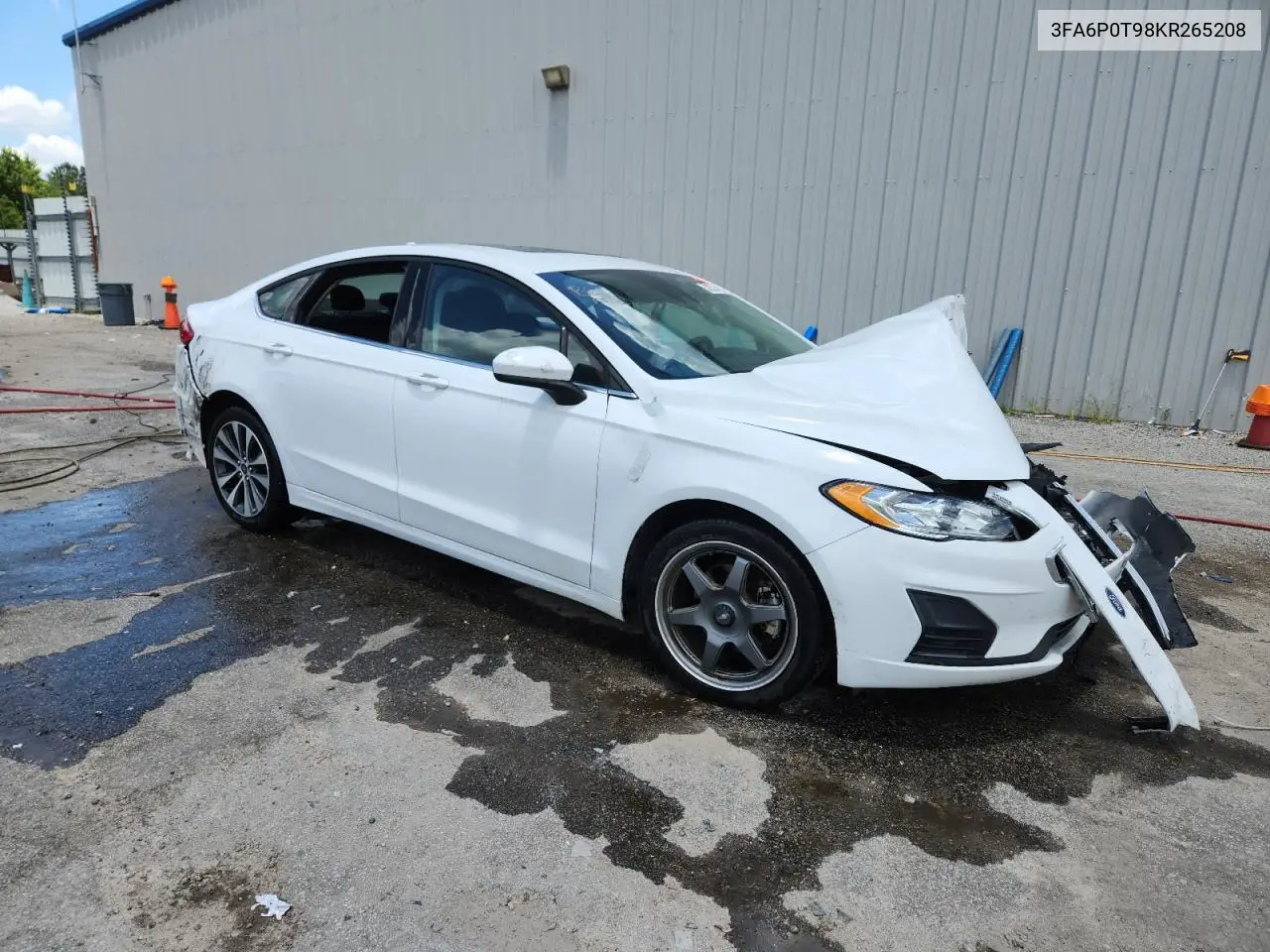 2019 Ford Fusion Se VIN: 3FA6P0T98KR265208 Lot: 62503185