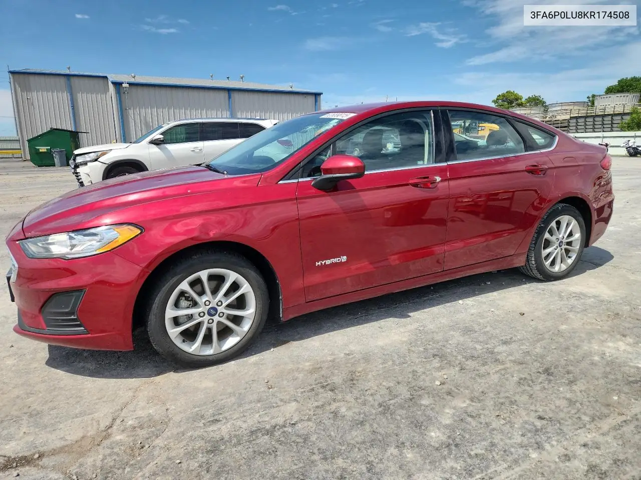 2019 Ford Fusion Se VIN: 3FA6P0LU8KR174508 Lot: 62689815