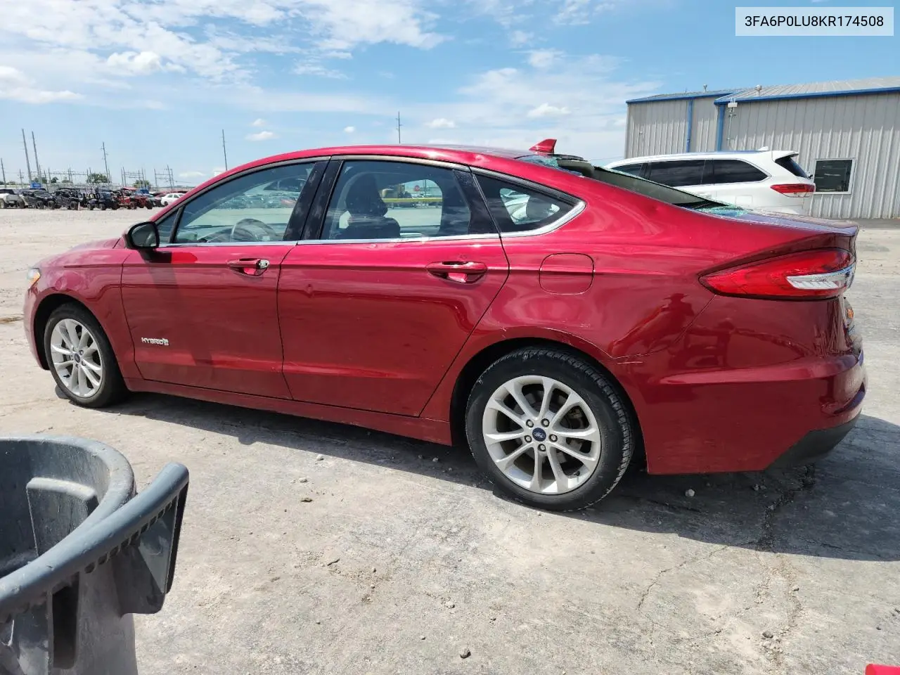 2019 Ford Fusion Se VIN: 3FA6P0LU8KR174508 Lot: 62689815