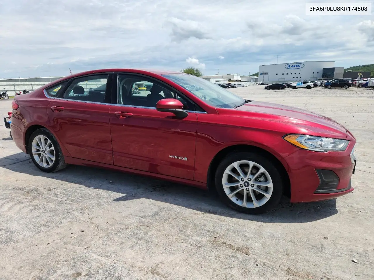 2019 Ford Fusion Se VIN: 3FA6P0LU8KR174508 Lot: 62689815