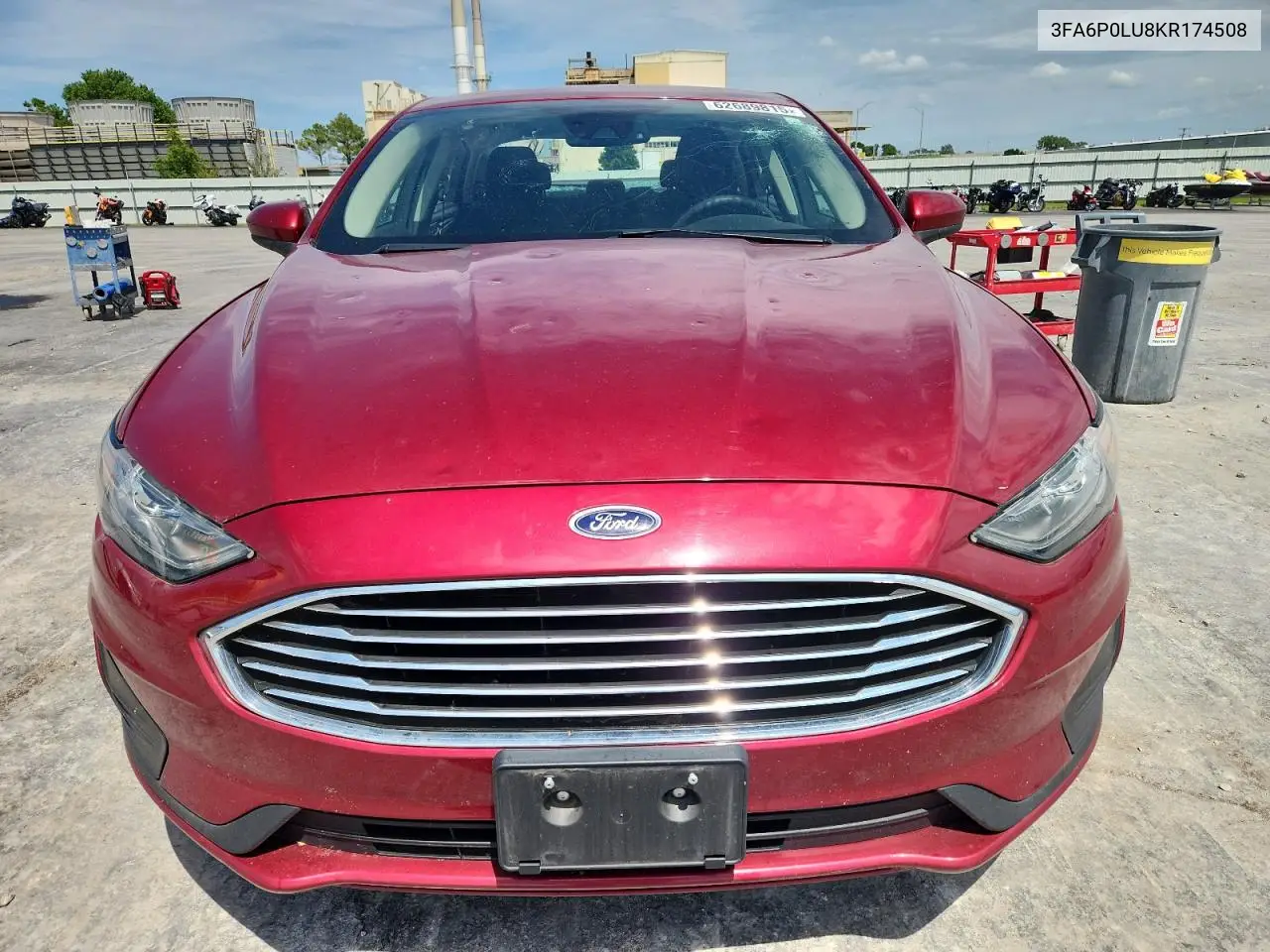 2019 Ford Fusion Se VIN: 3FA6P0LU8KR174508 Lot: 62689815