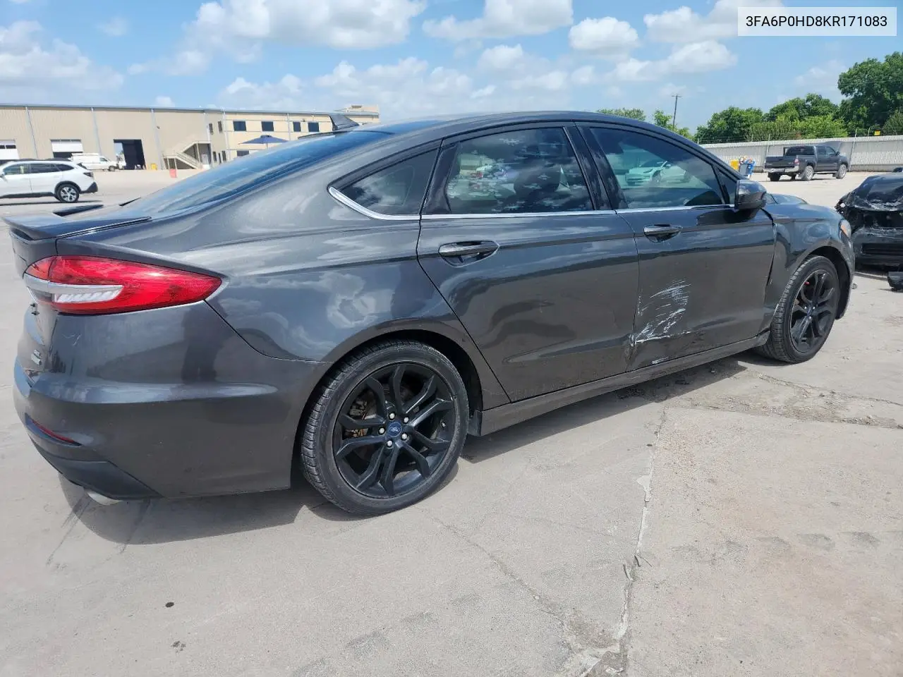 2019 Ford Fusion Se VIN: 3FA6P0HD8KR171083 Lot: 63194035