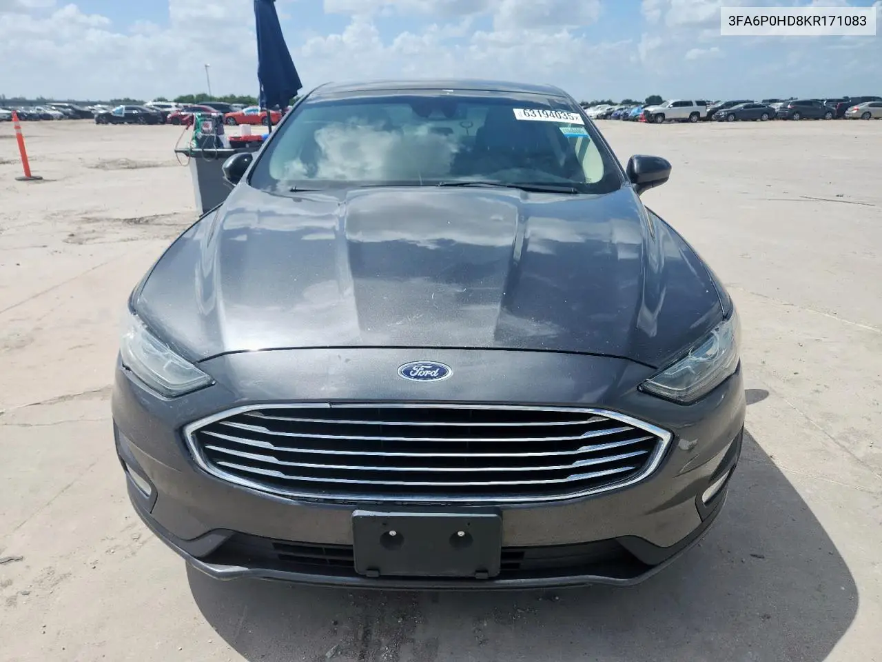 2019 Ford Fusion Se VIN: 3FA6P0HD8KR171083 Lot: 63194035