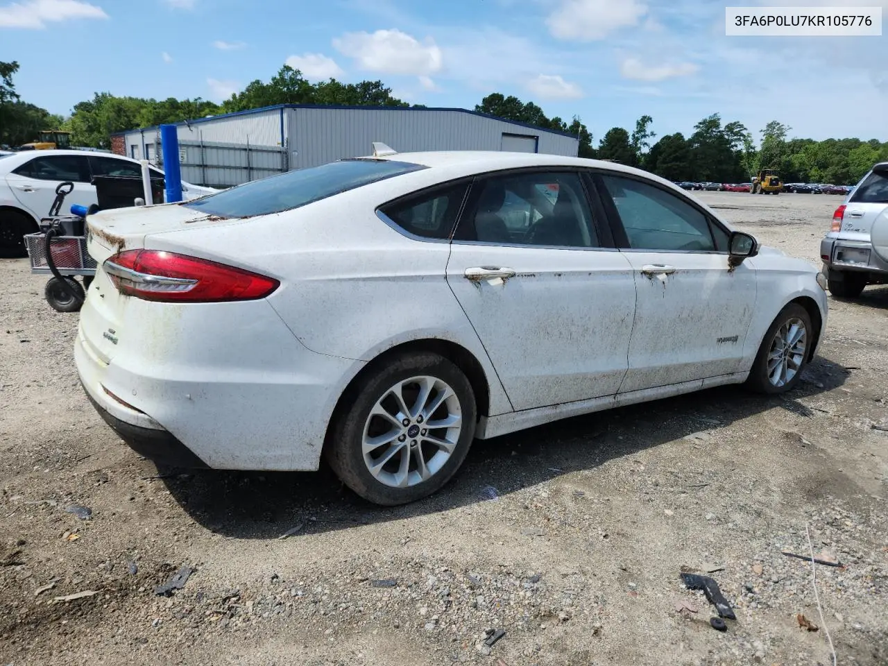 2019 Ford Fusion Se VIN: 3FA6P0LU7KR105776 Lot: 65279205