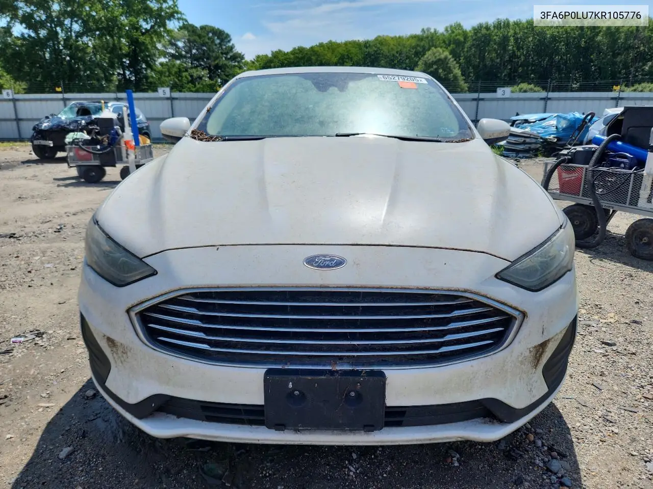 2019 Ford Fusion Se VIN: 3FA6P0LU7KR105776 Lot: 65279205
