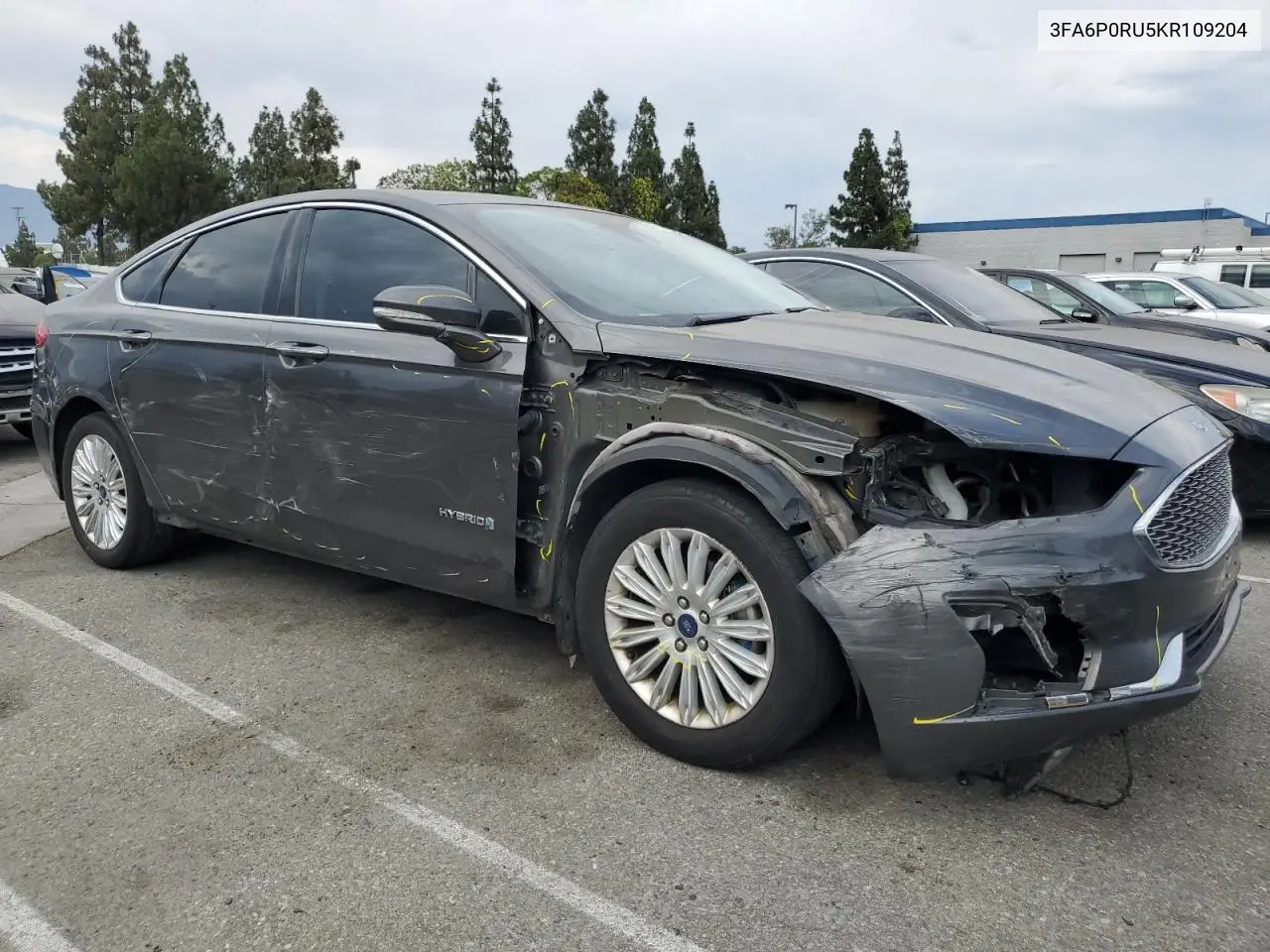 2019 Ford Fusion Titanium VIN: 3FA6P0RU5KR109204 Lot: 65646825