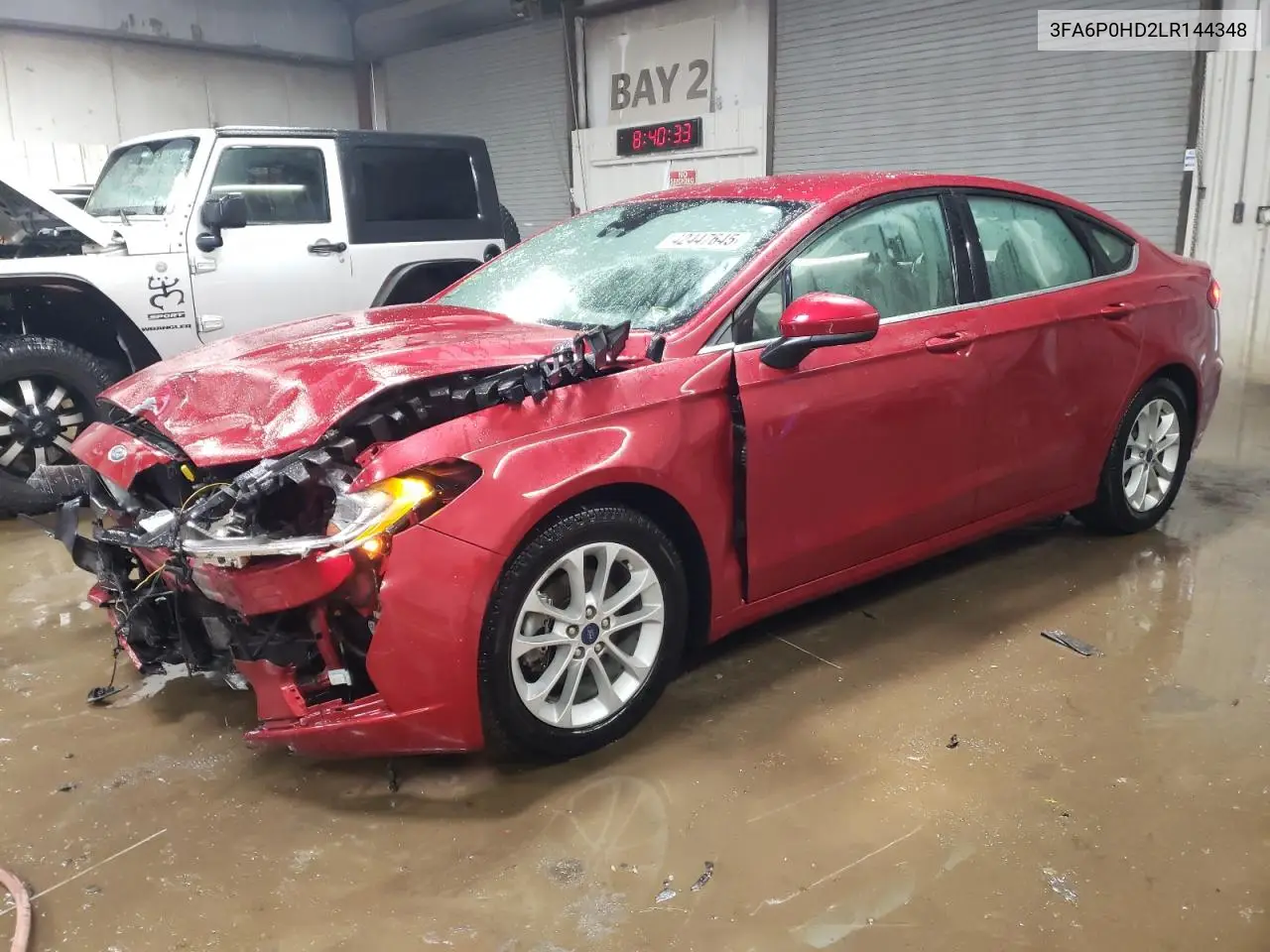 2020 Ford Fusion Se VIN: 3FA6P0HD2LR144348 Lot: 42447645