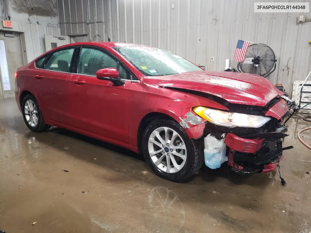 2020 Ford Fusion Se VIN: 3FA6P0HD2LR144348 Lot: 42447645