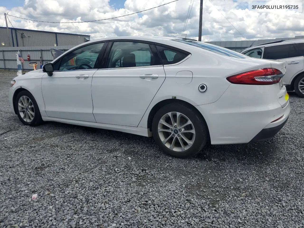 2020 Ford Fusion Se VIN: 3FA6P0LU1LR195735 Lot: 54027355