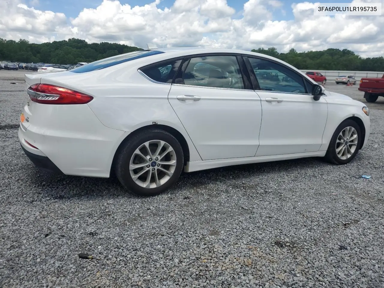 2020 Ford Fusion Se VIN: 3FA6P0LU1LR195735 Lot: 54027355