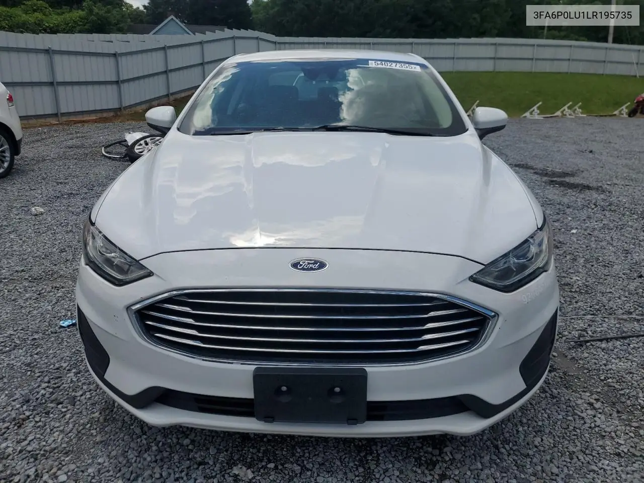 2020 Ford Fusion Se VIN: 3FA6P0LU1LR195735 Lot: 54027355