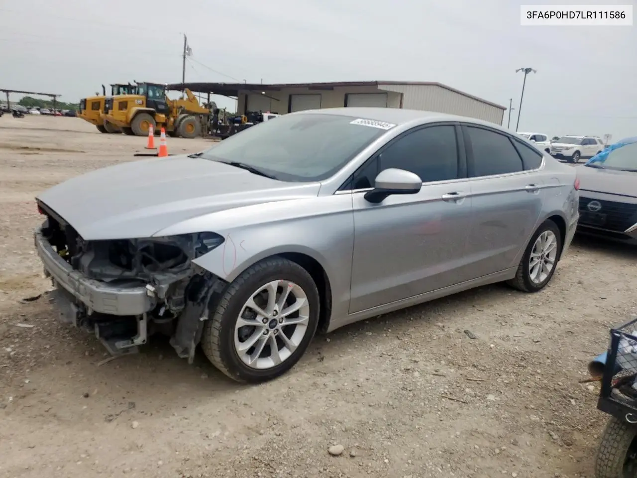 2020 Ford Fusion Se VIN: 3FA6P0HD7LR111586 Lot: 56688945