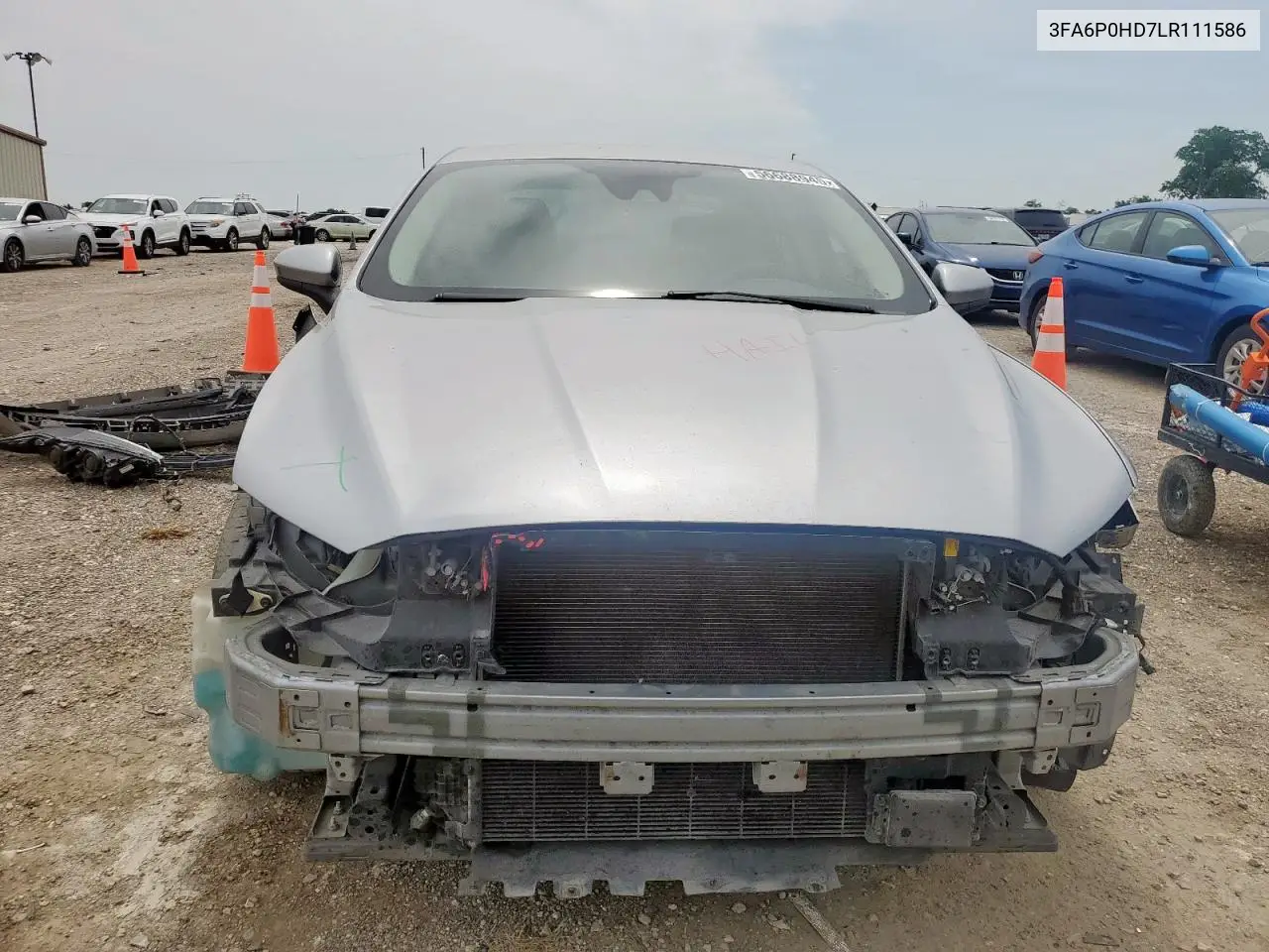 2020 Ford Fusion Se VIN: 3FA6P0HD7LR111586 Lot: 56688945