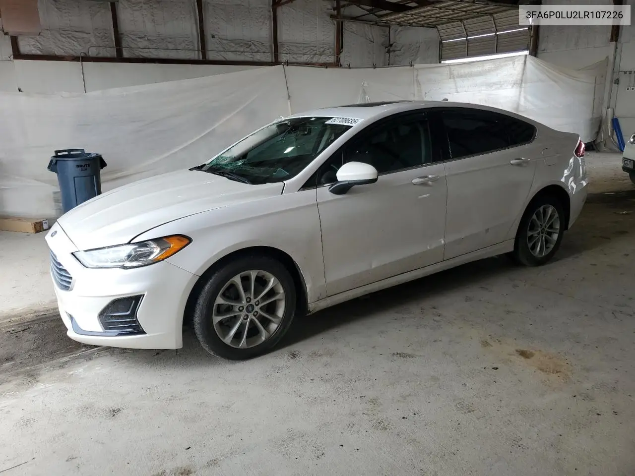2020 Ford Fusion Se VIN: 3FA6P0LU2LR107226 Lot: 62708635