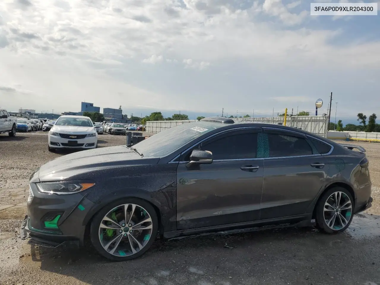 2020 Ford Fusion Titanium VIN: 3FA6P0D9XLR204300 Lot: 63706735