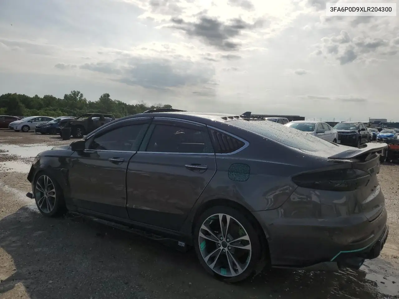 2020 Ford Fusion Titanium VIN: 3FA6P0D9XLR204300 Lot: 63706735