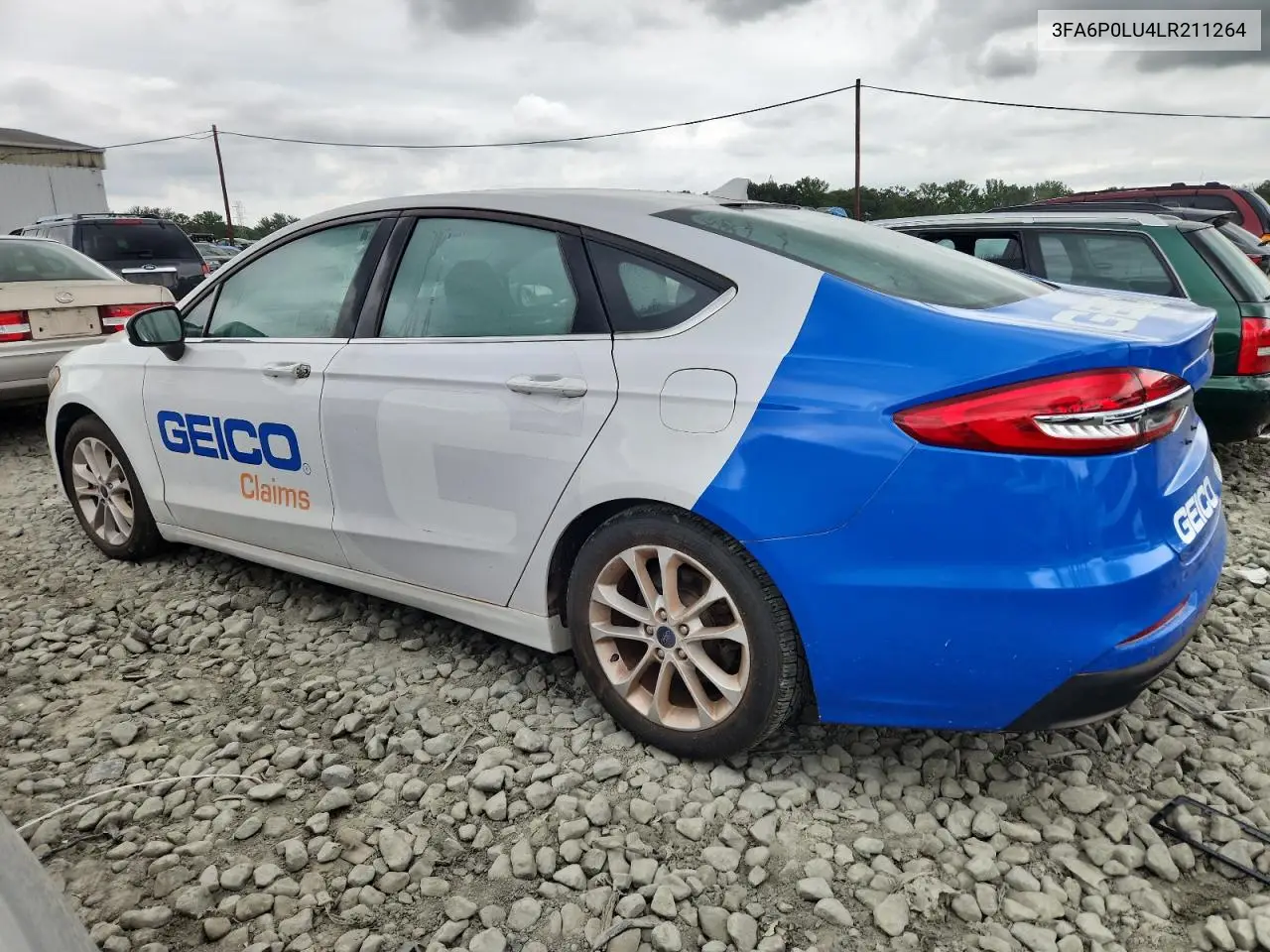 2020 Ford Fusion Se VIN: 3FA6P0LU4LR211264 Lot: 65770815