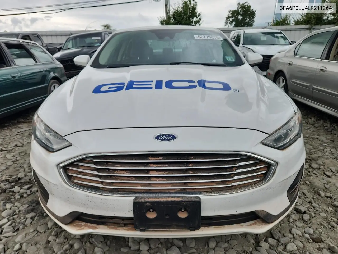 2020 Ford Fusion Se VIN: 3FA6P0LU4LR211264 Lot: 65770815