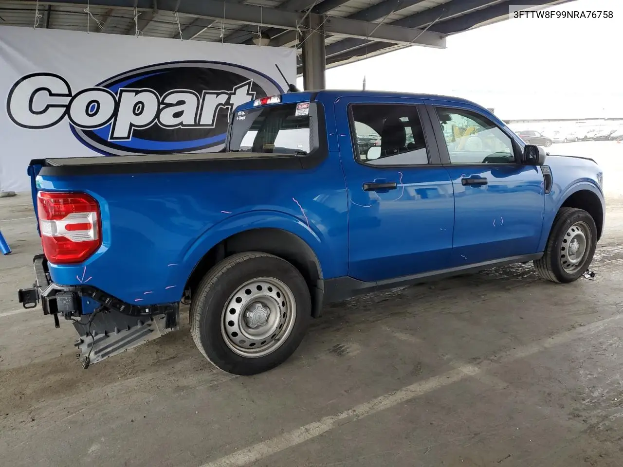 2022 Ford Maverick Xl VIN: 3FTTW8F99NRA76758 Lot: 52827305