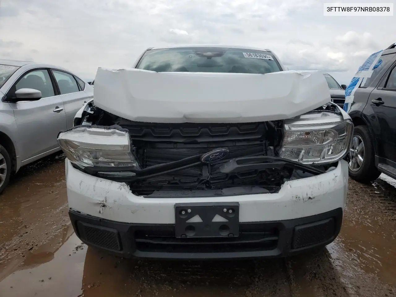 2022 Ford Maverick Xl VIN: 3FTTW8F97NRB08378 Lot: 56183695