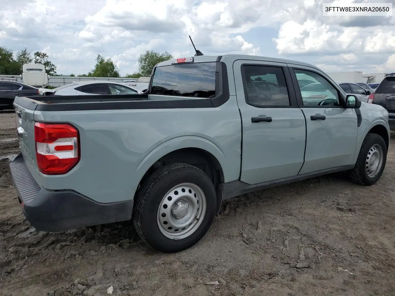 2022 Ford Maverick Xl VIN: 3FTTW8E3XNRA20650 Lot: 56334995
