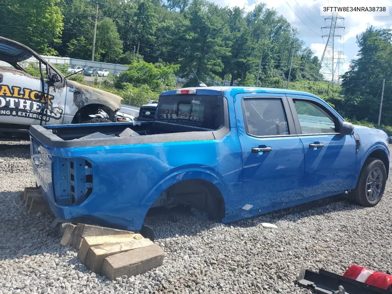 2022 Ford Maverick Xl VIN: 3FTTW8E34NRA38738 Lot: 62079385