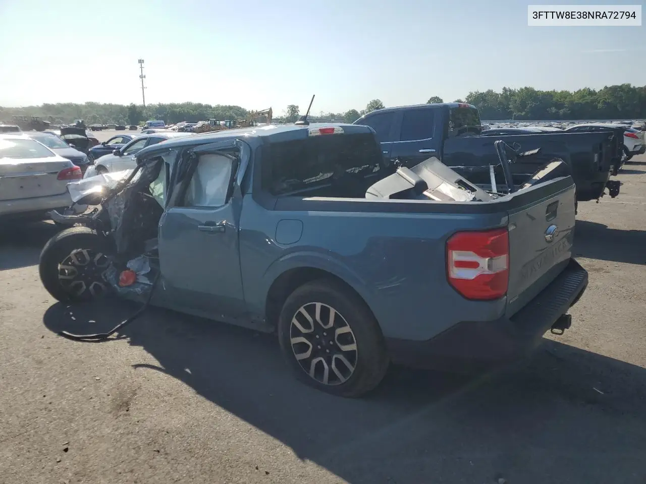 2022 Ford Maverick Xl VIN: 3FTTW8E38NRA72794 Lot: 62488785