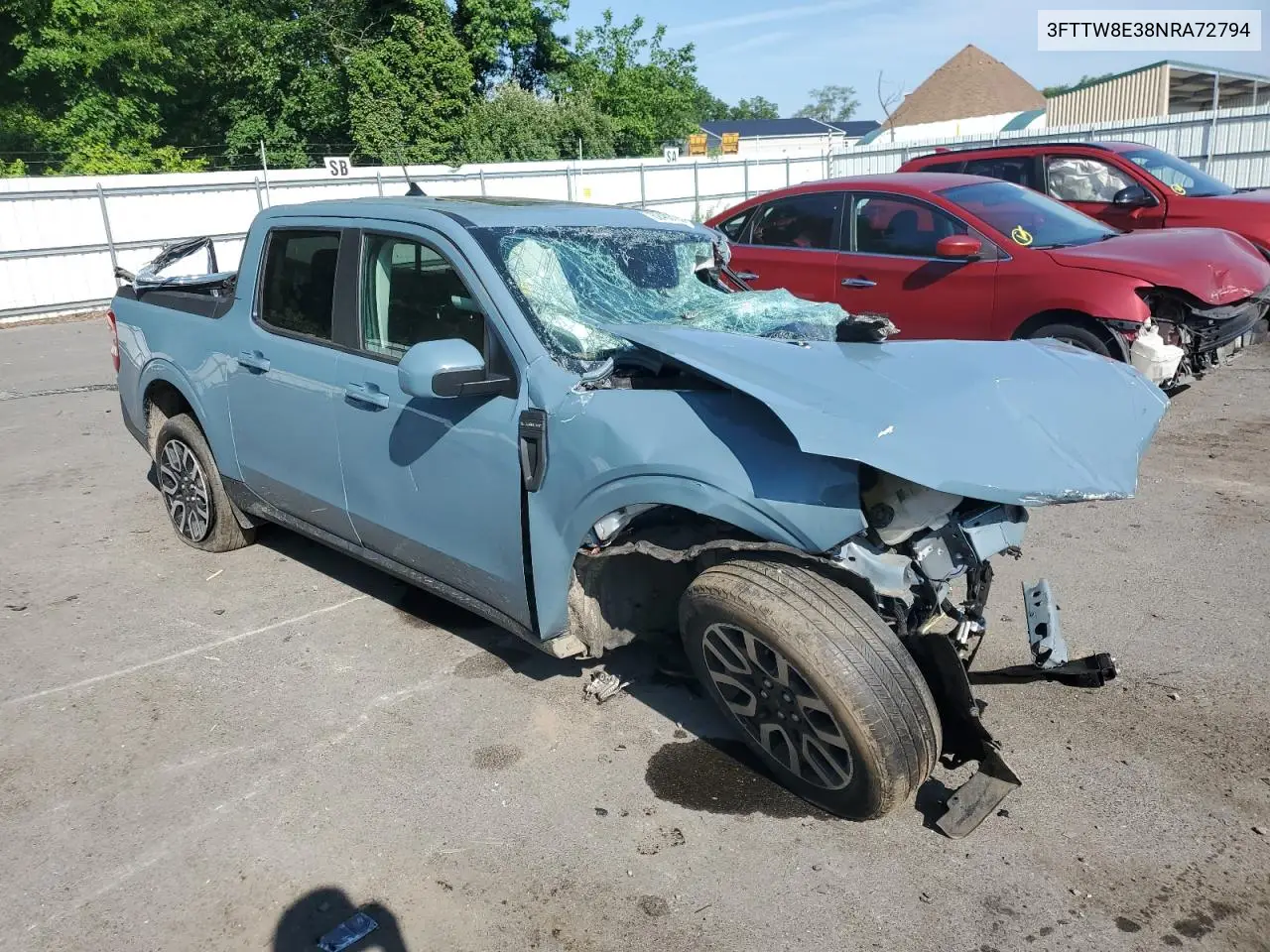 2022 Ford Maverick Xl VIN: 3FTTW8E38NRA72794 Lot: 62488785