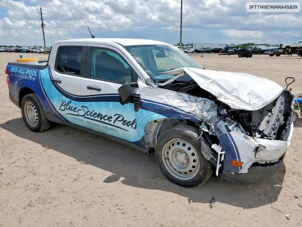 2022 Ford Maverick Xl VIN: 3FTTW8E96NRA45839 Lot: 62653845