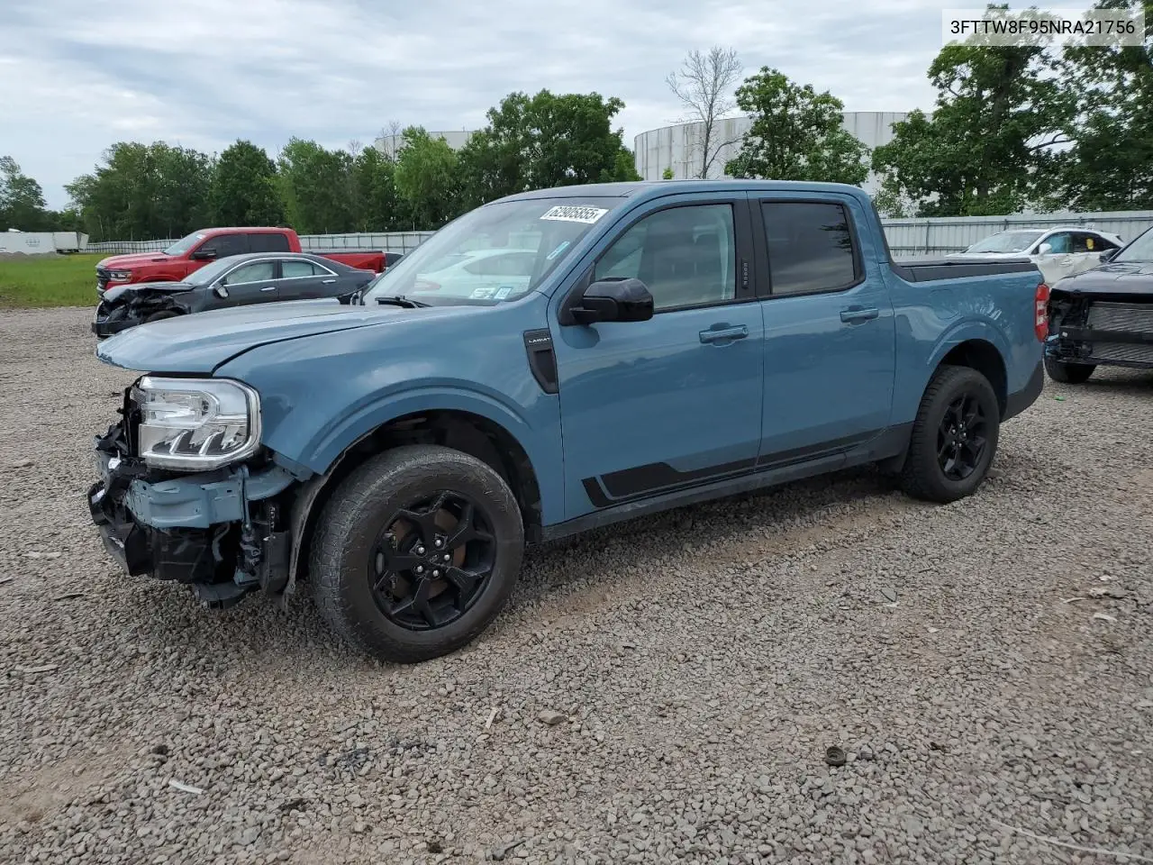 2022 Ford Maverick Xl VIN: 3FTTW8F95NRA21756 Lot: 62905855