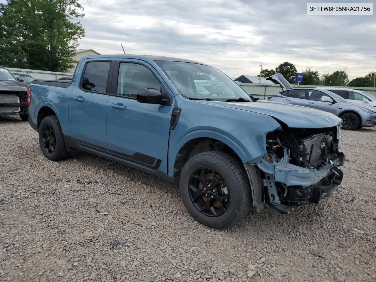 2022 Ford Maverick Xl VIN: 3FTTW8F95NRA21756 Lot: 62905855
