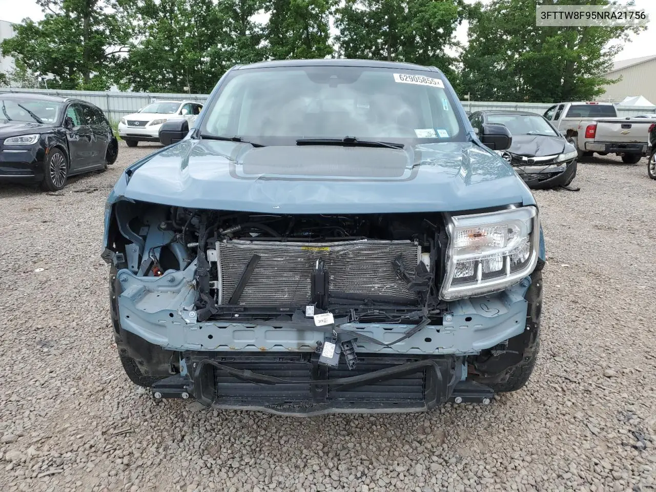 2022 Ford Maverick Xl VIN: 3FTTW8F95NRA21756 Lot: 62905855